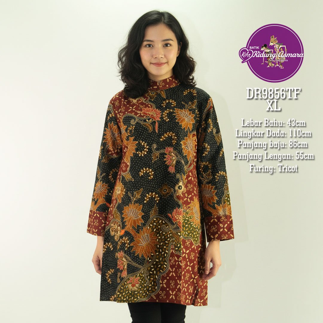 Atasan batik wanit ukuran XL motif Sekar Padma Laras