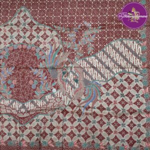 Kain Batik Tulis Sutra Twis Motif Parang Manuk Hong Kawung Kusuma – K3610TSUW