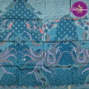 Kain Batik Tulis Sutra Twis Motif Manuk Hong Sekar Jagad – K3754TSUW
