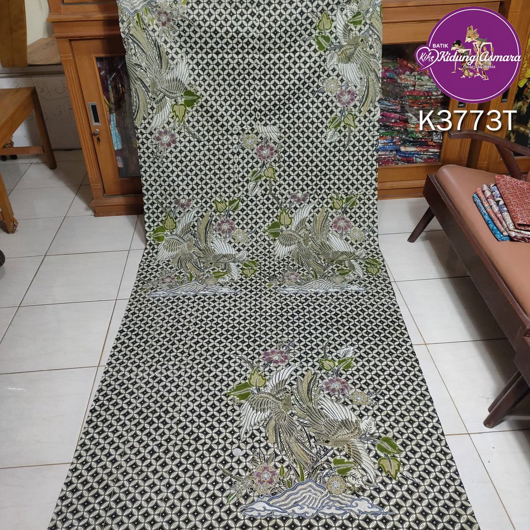 Kain Batik Tulis Pola Tangan Panjang Motif Kawung Dwi Hong – K3773TPWJ - Gambar 2