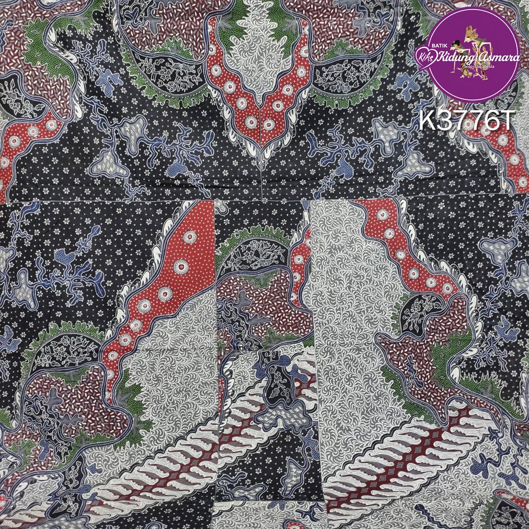 batik tulis pola kemeja motif parang tirta jagad