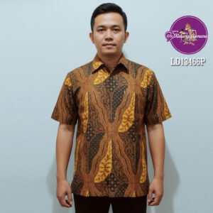 Atasan batik klasik pria motif Tedja Kusuma