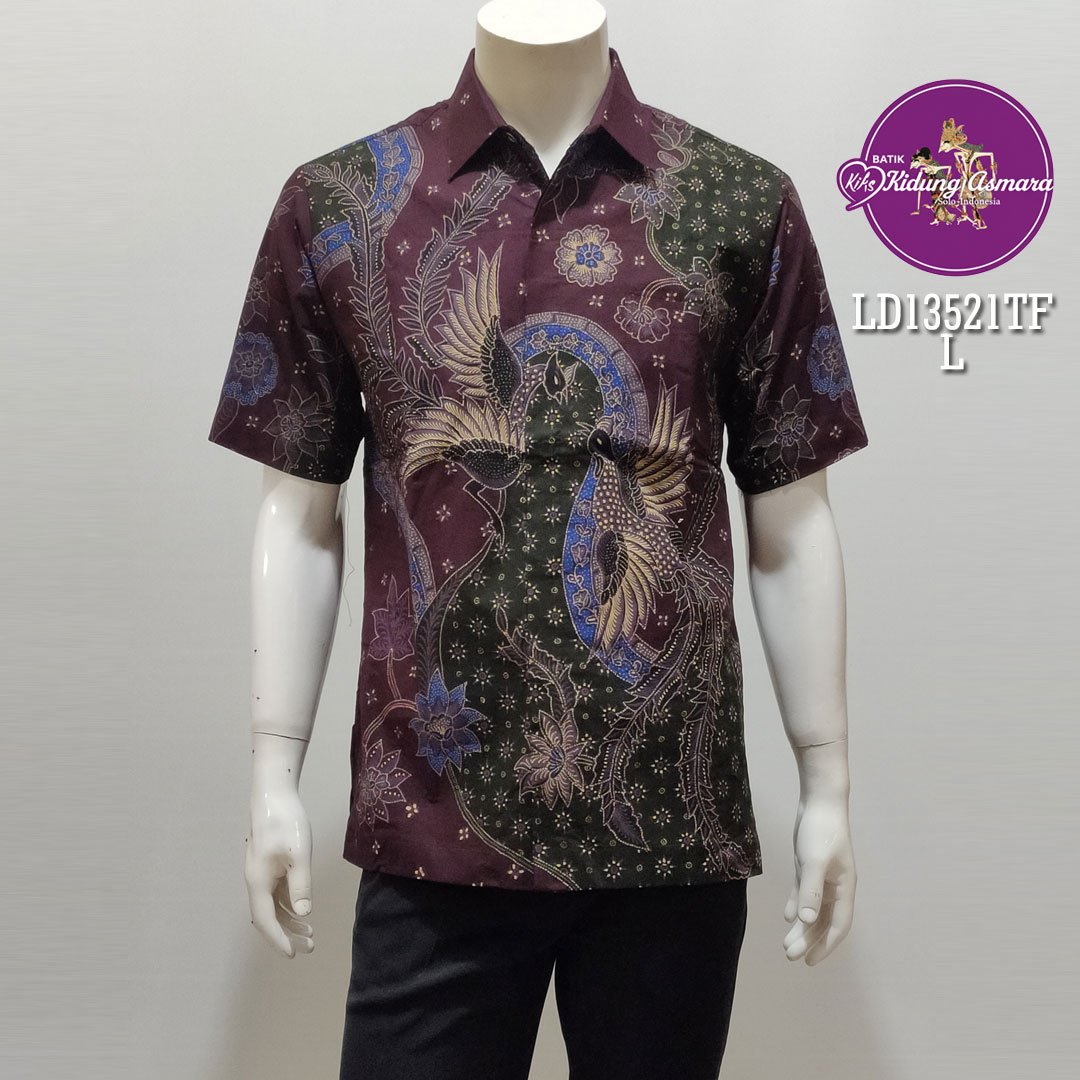 Kemeja Batik Tulis Pria Motif Cendrawaih Kusuma Wibawa - LD13521 - Gambar 2