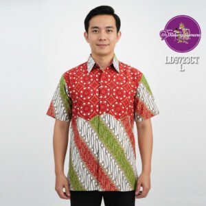 batik pria ukuran L motif parang kawung